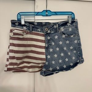 Stars and Stripes Jean Shorts